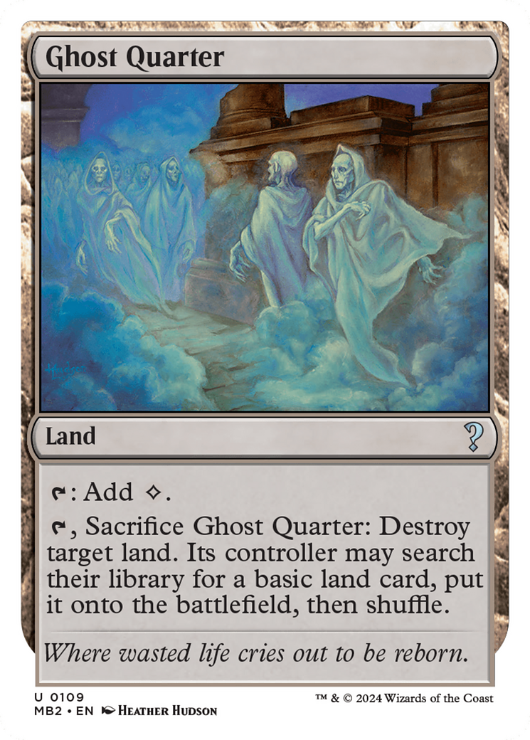 Ghost Quarter (White Border) [Mystery Booster 2] | The Gaming-Verse