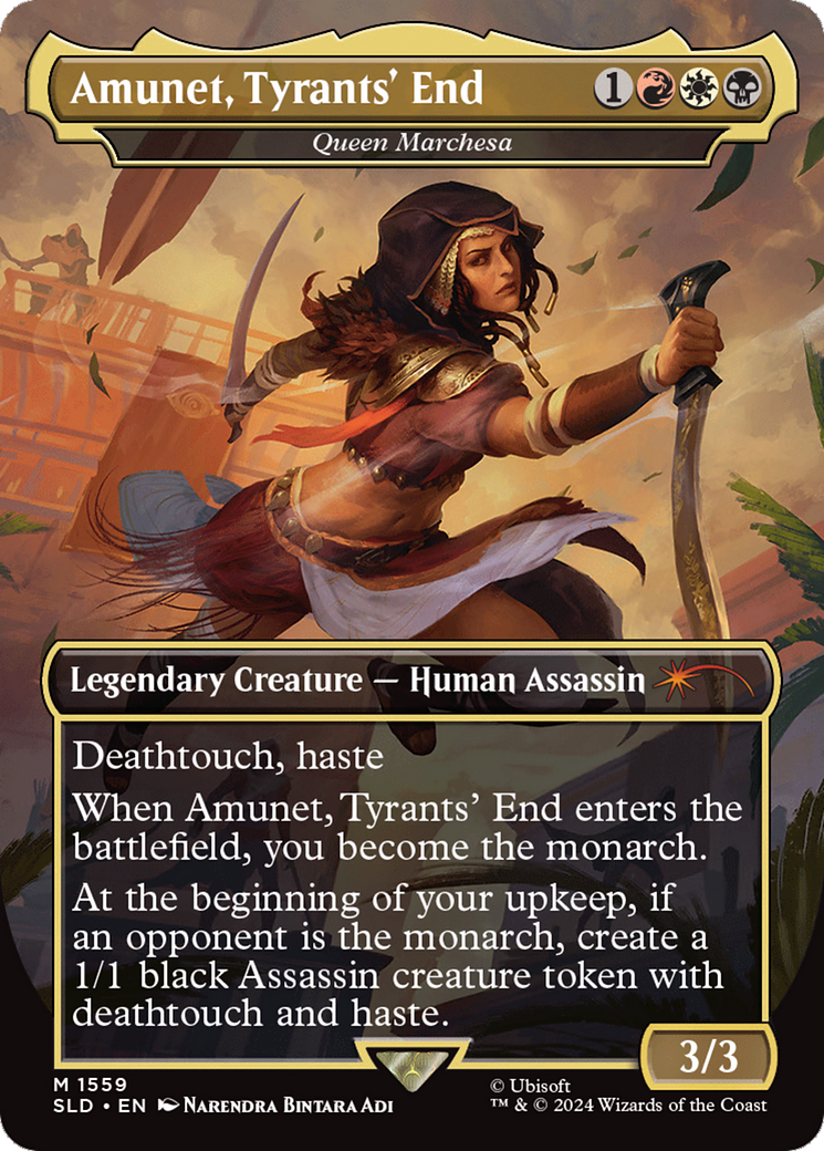 Amunet, Tyrants' End - Queen Marchesa (Rainbow Foil) [Secret Lair Drop Series] | The Gaming-Verse