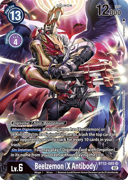 Beelzemon (X Antibody) [BT12-085] (Alternate Art) [Across Time] | The Gaming-Verse