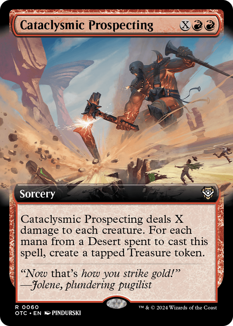 Cataclysmic Prospecting (Extended Art) [Outlaws of Thunder Junction Commander] | The Gaming-Verse