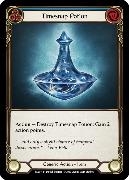 Timesnap Potion [FAB014-P] (Promo)  1st Edition Cold Foil | The Gaming-Verse