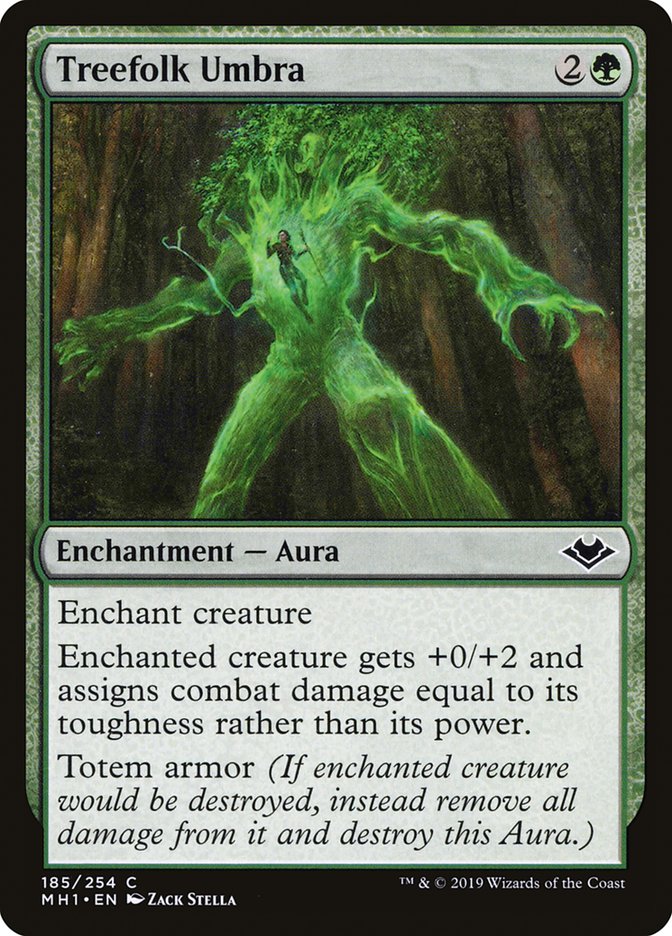 Treefolk Umbra [Modern Horizons] | The Gaming-Verse