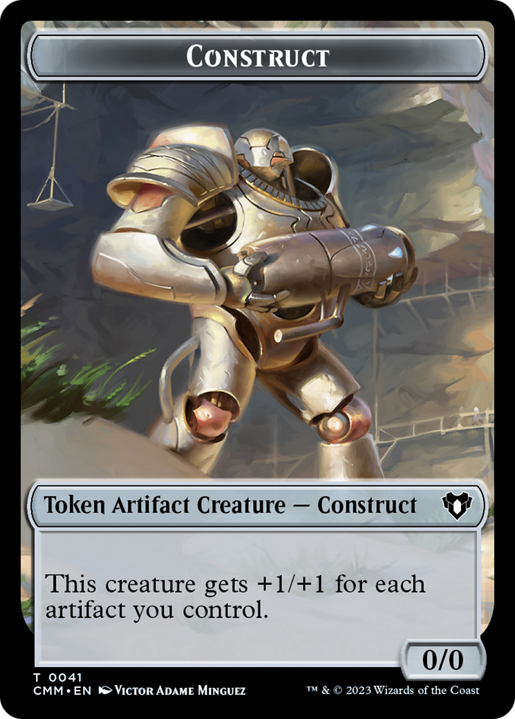 Thopter // Construct (41) Double-Sided Token [Commander Masters Tokens] | The Gaming-Verse