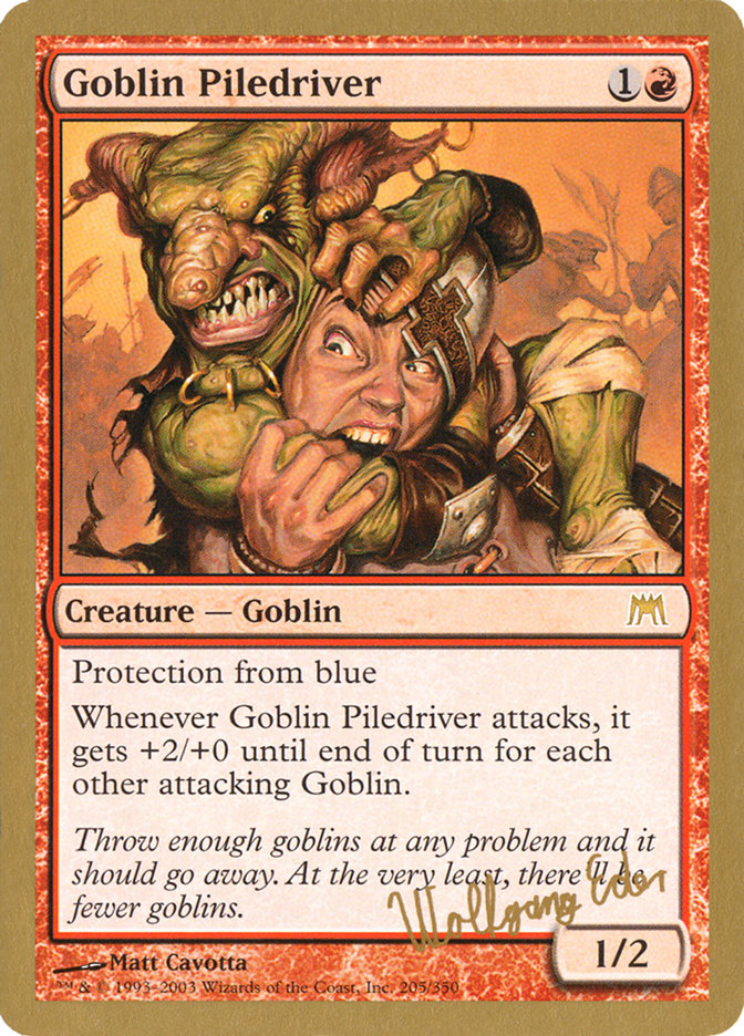 Goblin Piledriver (Wolfgang Eder) [World Championship Decks 2003] | The Gaming-Verse