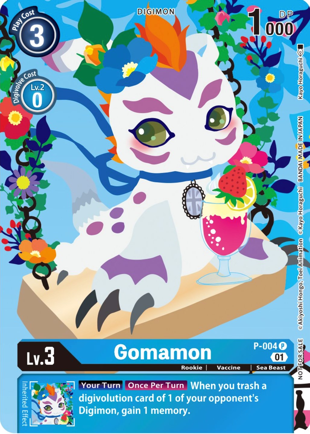 Gomamon [P-004] (Tamer's Card Set 2 Floral Fun) [Promotional Cards] | The Gaming-Verse