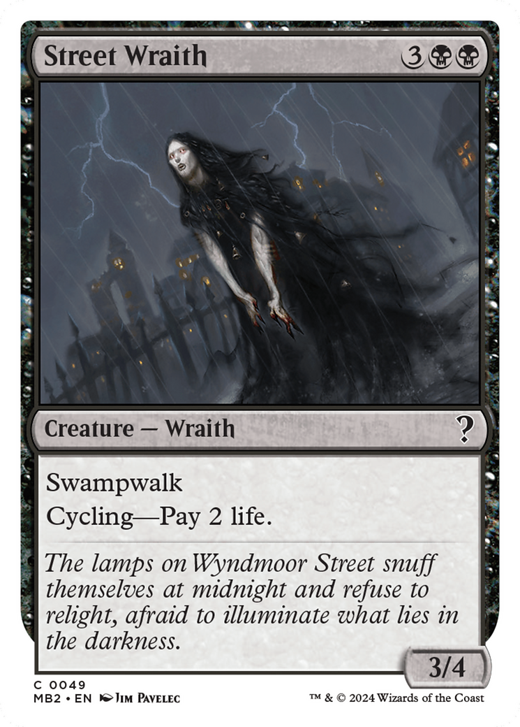 Street Wraith (White Border) [Mystery Booster 2] | The Gaming-Verse