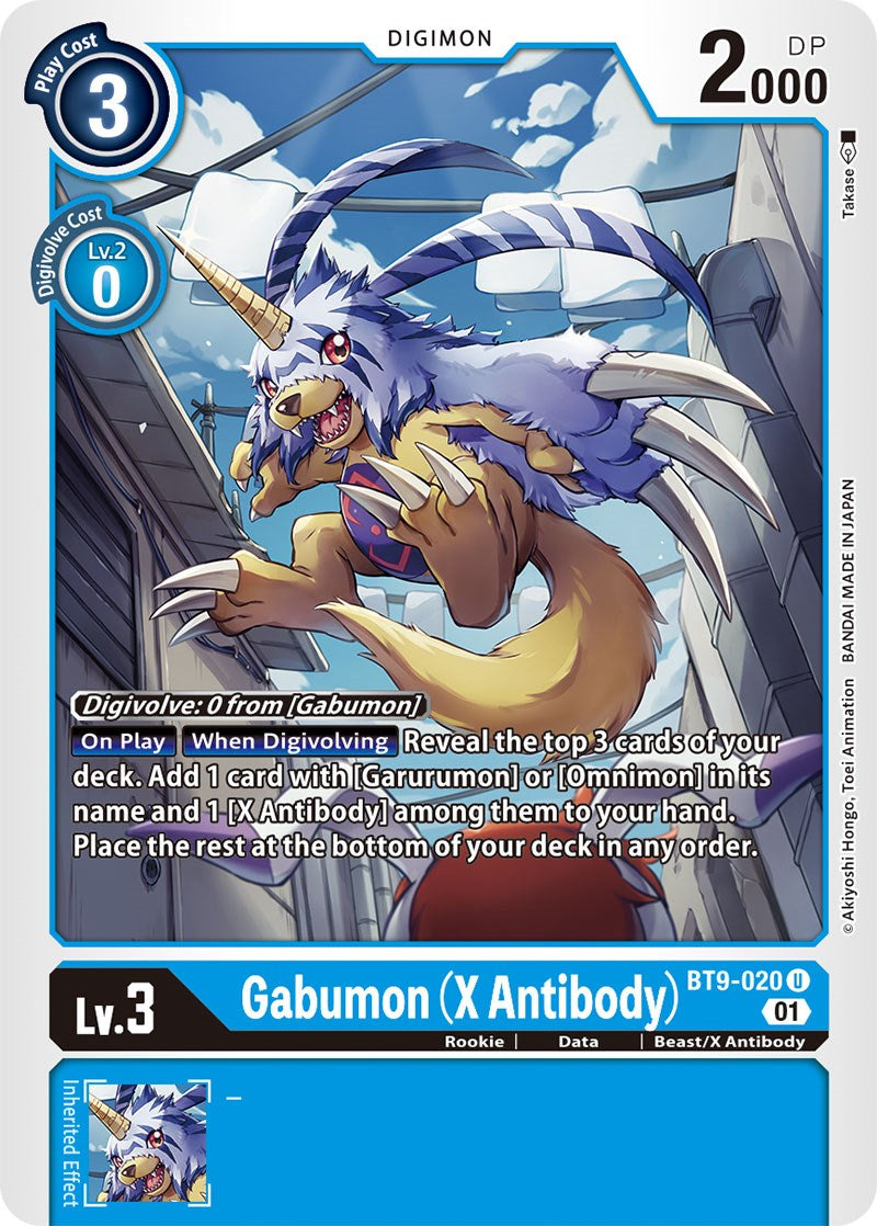 Gabumon (X Antibody) [BT9-020] [X Record] | The Gaming-Verse