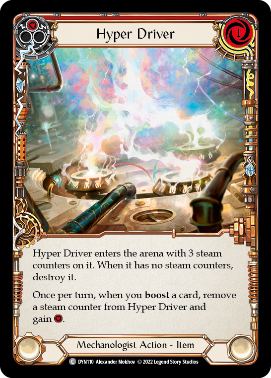 Hyper Driver (Red) [DYN110] (Dynasty)  Cold Foil | The Gaming-Verse