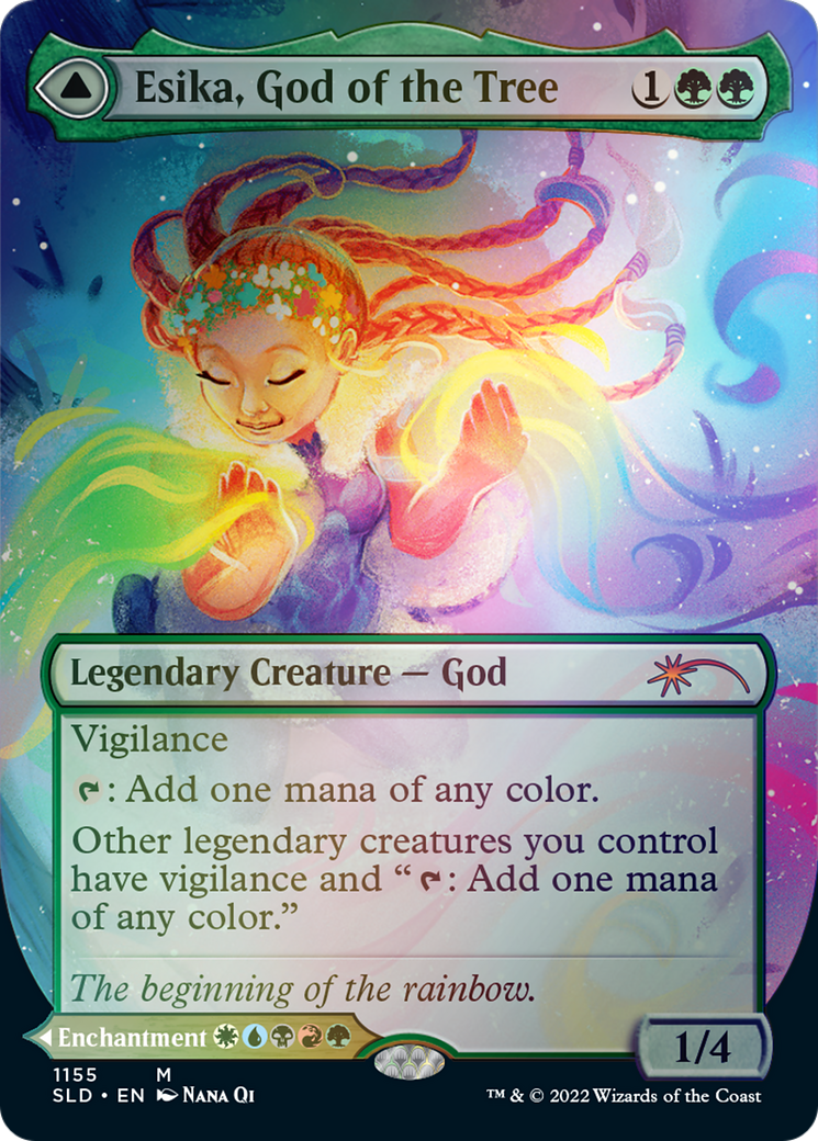 Esika, God of the Tree // The Prismatic Bridge (Borderless) [Secret Lair: From Cute to Brute] | The Gaming-Verse