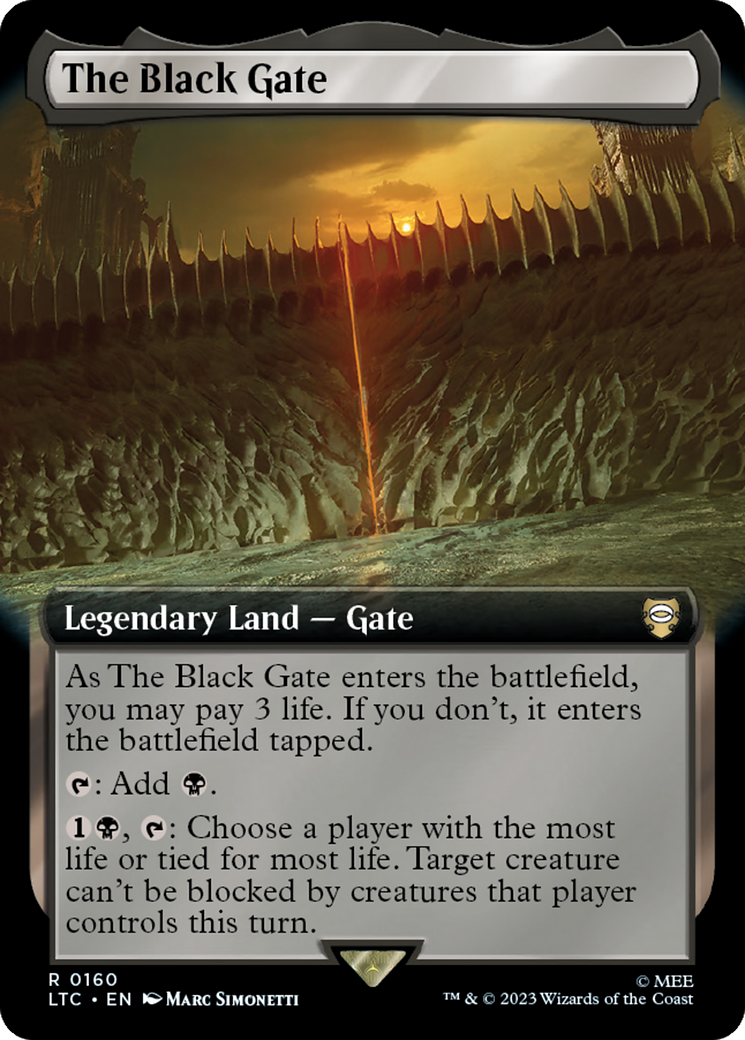 The Black Gate (Extended Art) [The Lord of the Rings: Tales of Middle-Earth Commander] | The Gaming-Verse