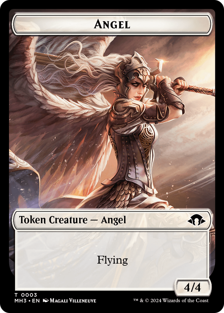 Servo // Angel Double-Sided Token [Modern Horizons 3 Tokens] | The Gaming-Verse