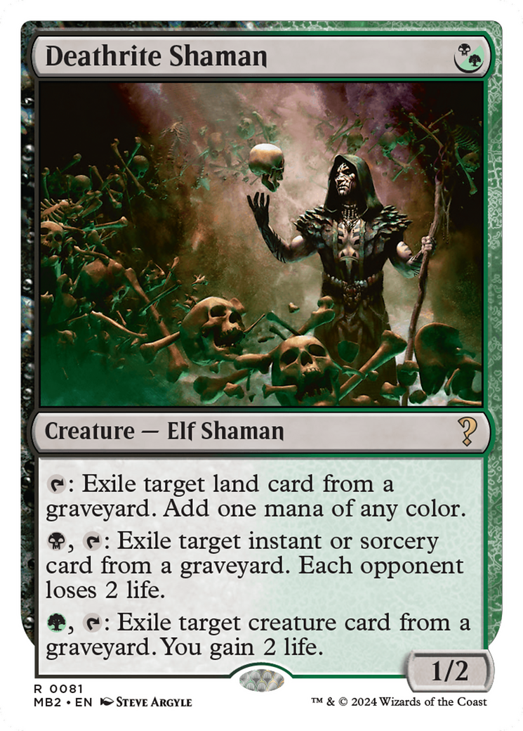 Deathrite Shaman (White Border) [Mystery Booster 2] | The Gaming-Verse