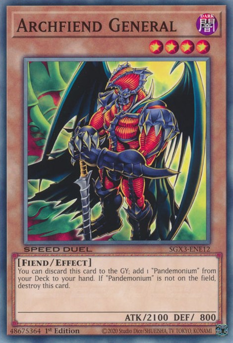 Archfiend General [SGX3-ENE12] Common | The Gaming-Verse