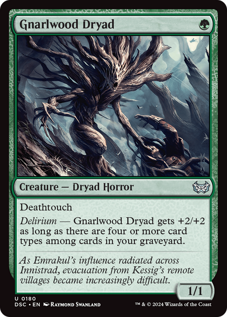 Gnarlwood Dryad [Duskmourn: House of Horror Commander] | The Gaming-Verse