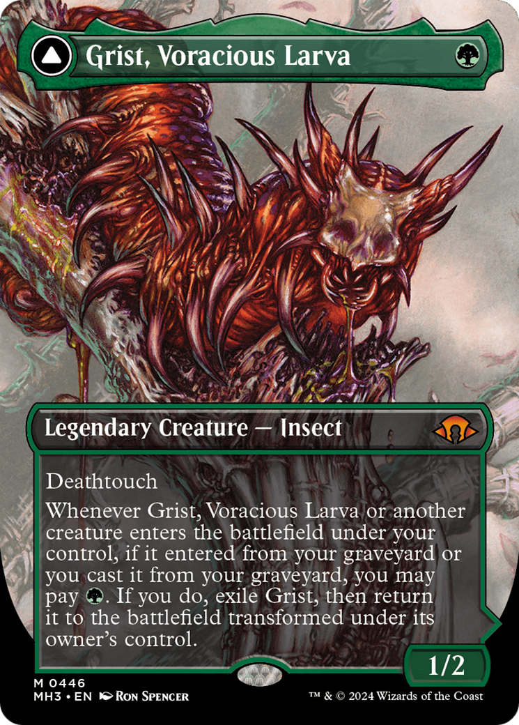 Grist, Voracious Larva // Grist, the Plague Swarm (Borderless) [Modern Horizons 3] | The Gaming-Verse