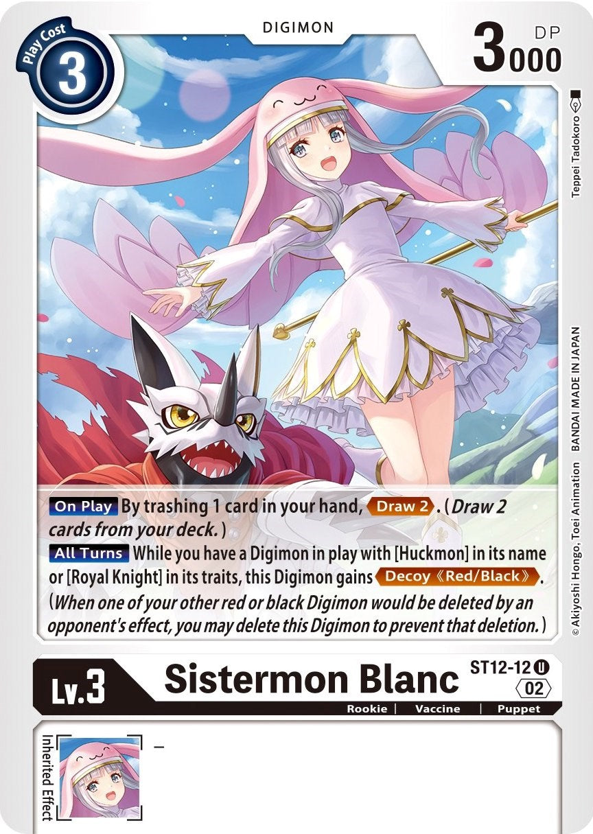 Sistermon Blanc [ST12-12] [Starter Deck: Jesmon] | The Gaming-Verse