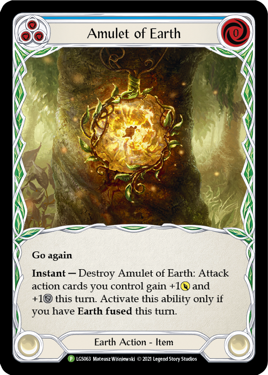 Amulet of Earth [LGS063] (Promo)  Cold Foil | The Gaming-Verse