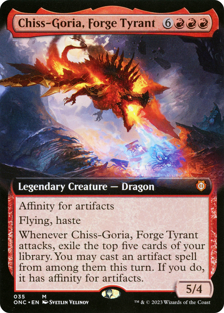 Chiss-Goria, Forge Tyrant (Extended Art) [Phyrexia: All Will Be One Commander] | The Gaming-Verse