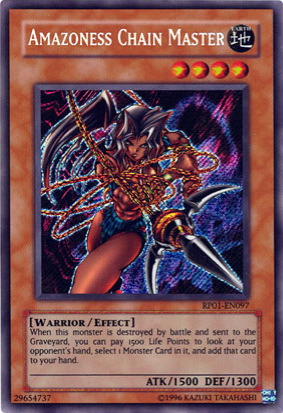 Amazoness Chain Master [RP01-EN097] Secret Rare | The Gaming-Verse