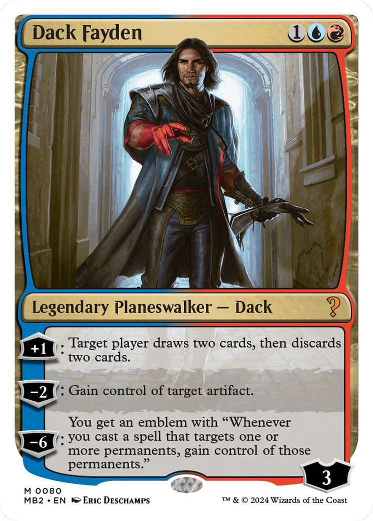 Dack Fayden (White Border) [Mystery Booster 2] | The Gaming-Verse