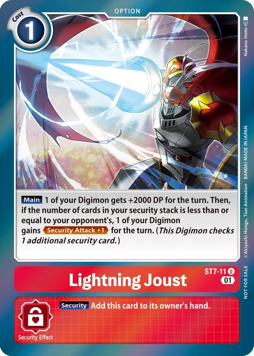 Lightning Joust [ST7-11] (Gen Con 2022) [Starter Deck: Gallantmon Promos] | The Gaming-Verse