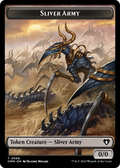 Sliver Army // Sliver Double-Sided Token [Commander Masters Tokens] | The Gaming-Verse