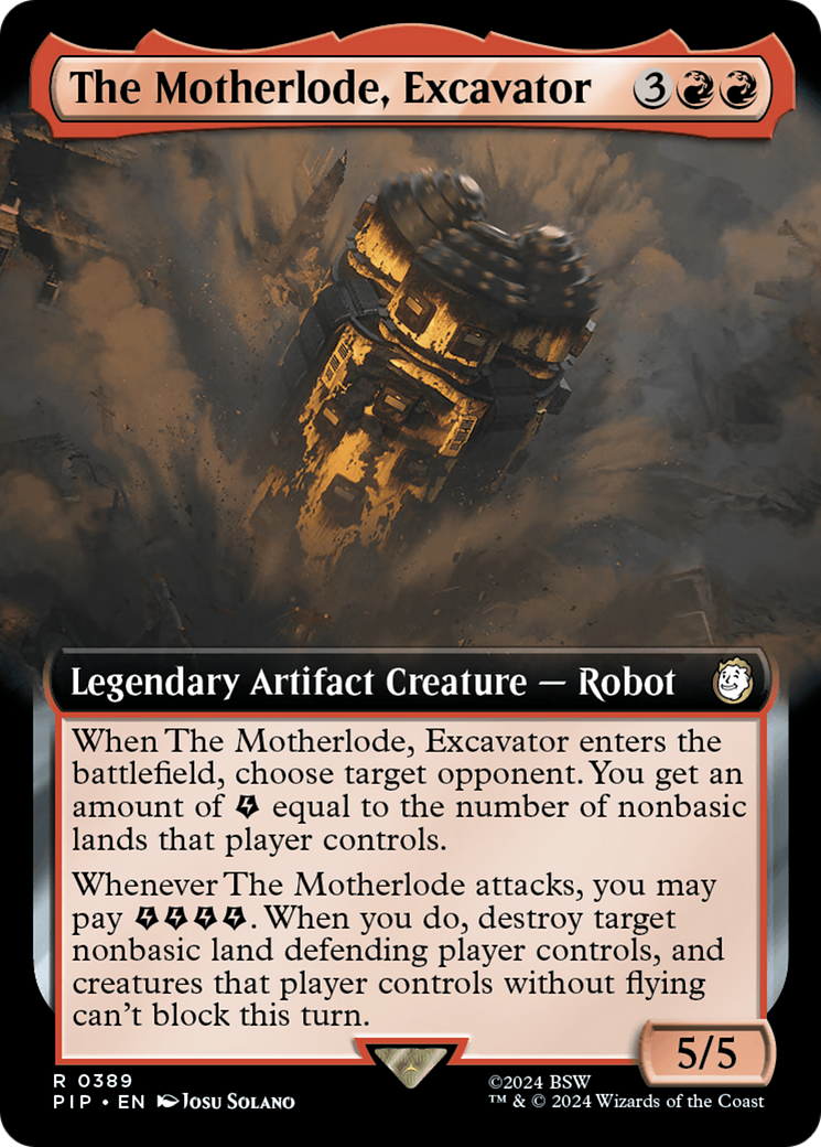 The Motherlode, Excavator (Extended Art) [Fallout] | The Gaming-Verse