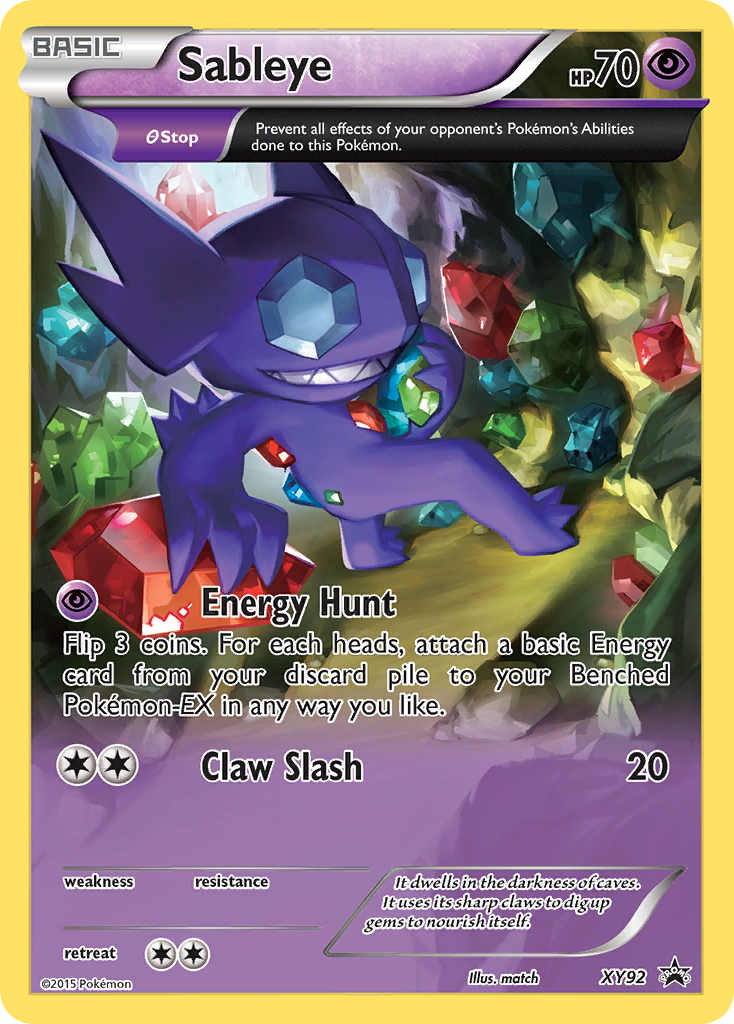 Sableye (XY92) [XY: Black Star Promos] | The Gaming-Verse