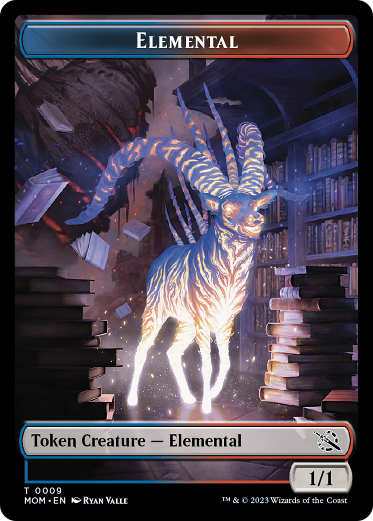 Elemental (9) // Phyrexian Hydra (11) Double-Sided Token [March of the Machine Tokens] | The Gaming-Verse