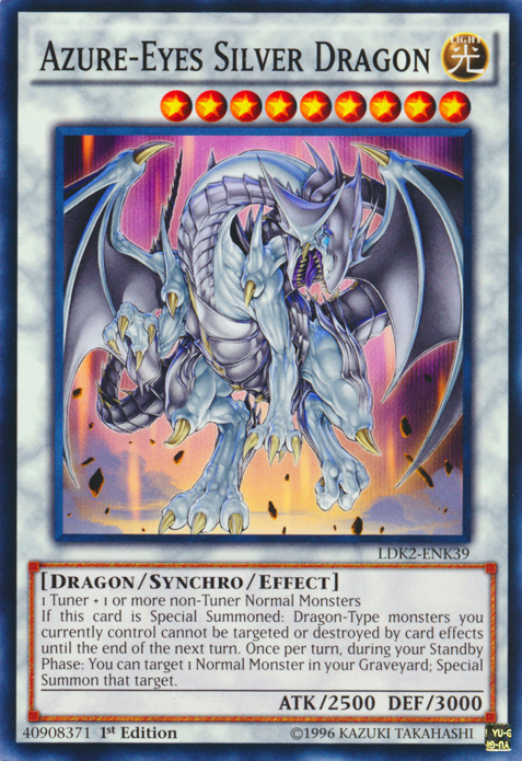 Azure-Eyes Silver Dragon [LDK2-ENK39] Common | The Gaming-Verse