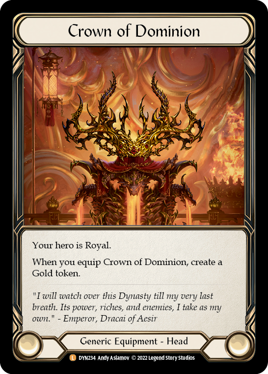 Crown of Dominion [DYN234] (Dynasty)  Rainbow Foil | The Gaming-Verse