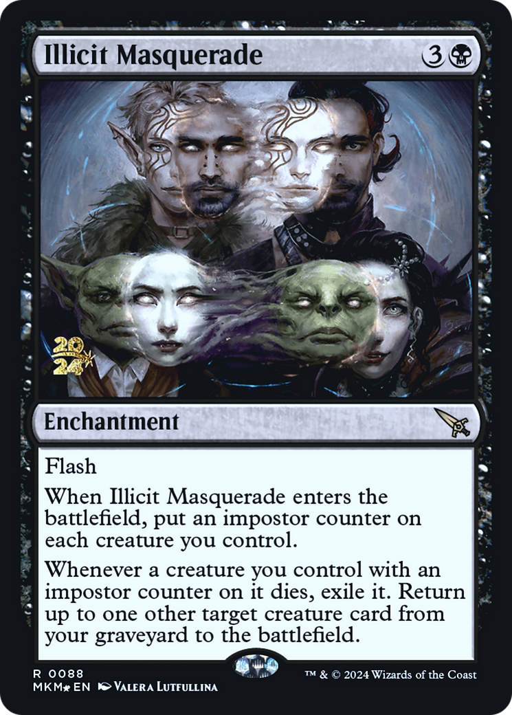 Illicit Masquerade [Murders at Karlov Manor Prerelease Promos] | The Gaming-Verse