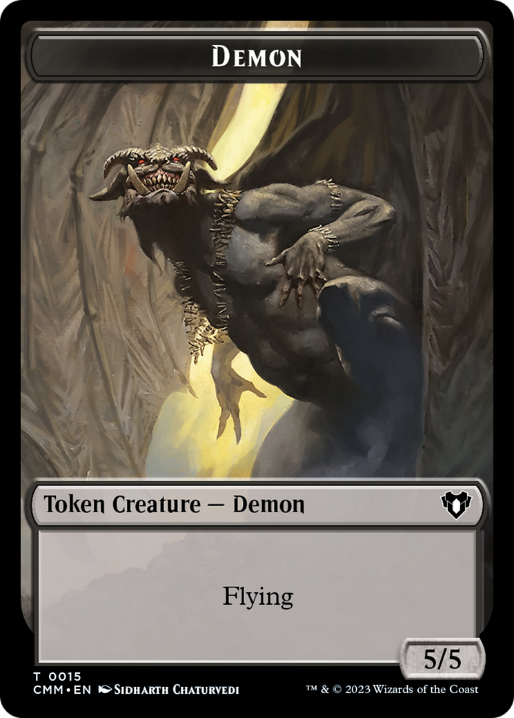 Demon Token [Commander Masters Tokens] | The Gaming-Verse