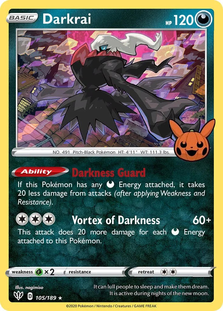 Darkrai (105/189) [Trick or Trade] | The Gaming-Verse