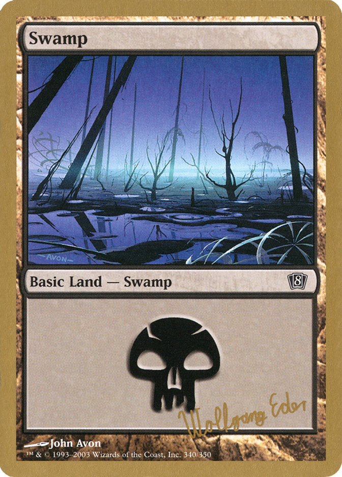 Swamp (we340) (Wolfgang Eder) [World Championship Decks 2003] | The Gaming-Verse