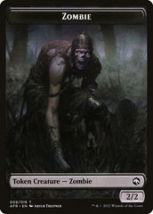 Zombie // Dog Illusion Double-Sided Token [Dungeons & Dragons: Adventures in the Forgotten Realms Tokens] | The Gaming-Verse