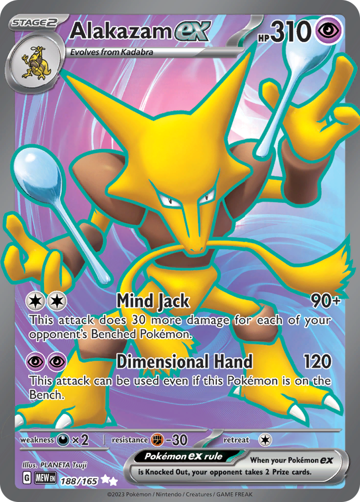 Alakazam ex (188/165) [Scarlet & Violet: 151] | The Gaming-Verse