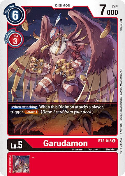 Garudamon [BT2-015] (Official Tournament Pack Vol.3) [Release Special Booster Promos] | The Gaming-Verse