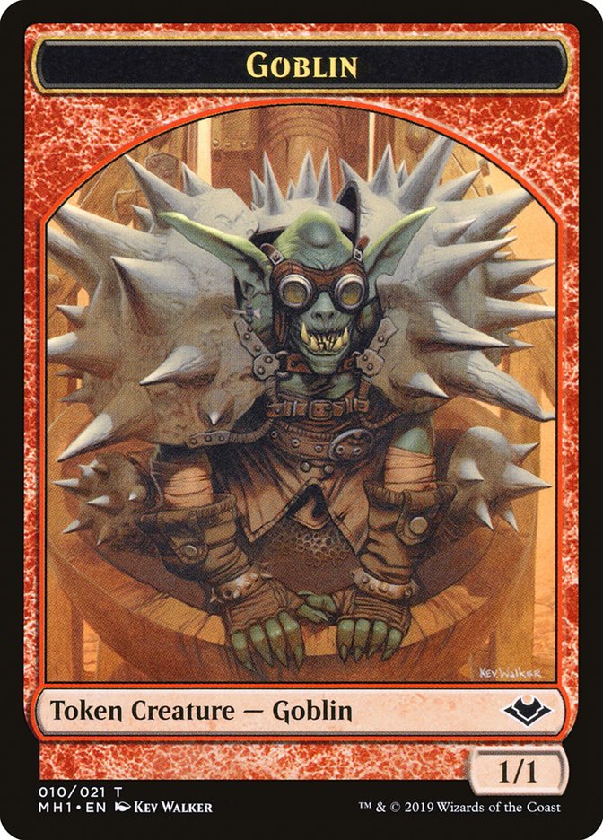 Goblin (010) // Wrenn and Six Emblem Double-Sided Token [Modern Horizons Tokens] | The Gaming-Verse