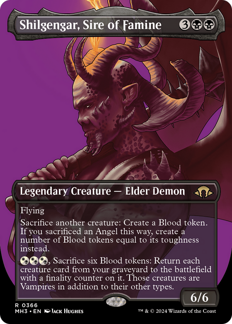 Shilgengar, Sire of Famine (Borderless) [Modern Horizons 3] | The Gaming-Verse