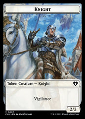 Treasure // Knight Double-Sided Token [Commander Masters Tokens] | The Gaming-Verse