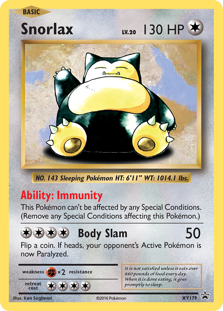 Snorlax (XY179) [XY: Black Star Promos] | The Gaming-Verse