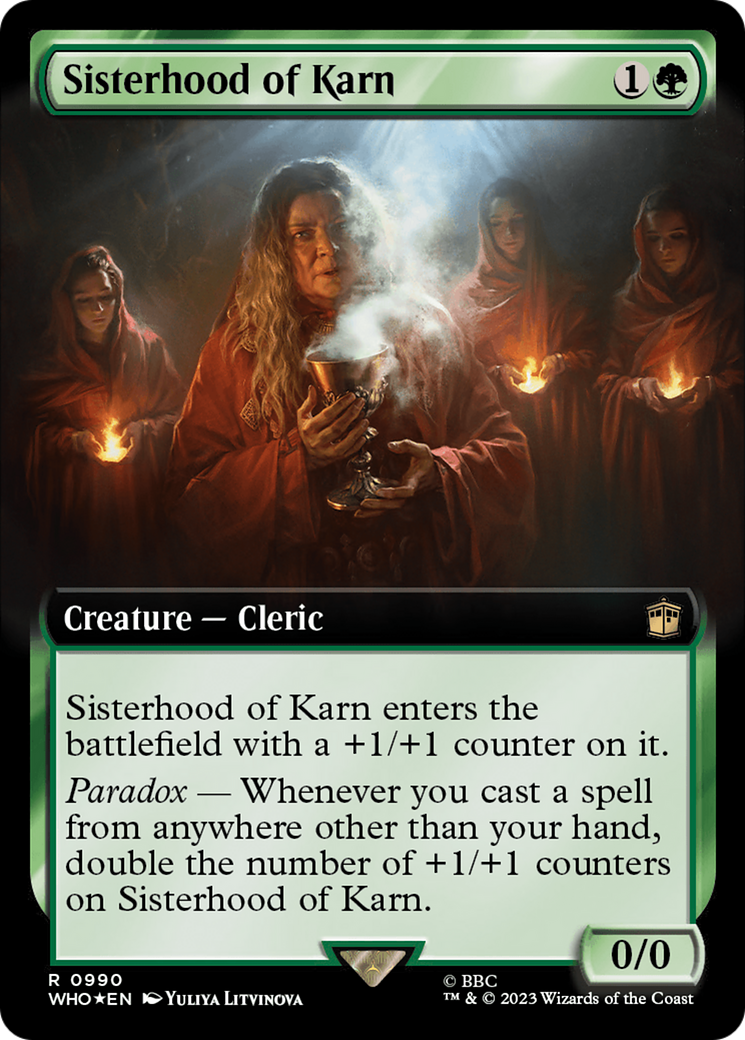 Sisterhood of Karn (Extended Art) (Surge Foil) [Doctor Who] | The Gaming-Verse