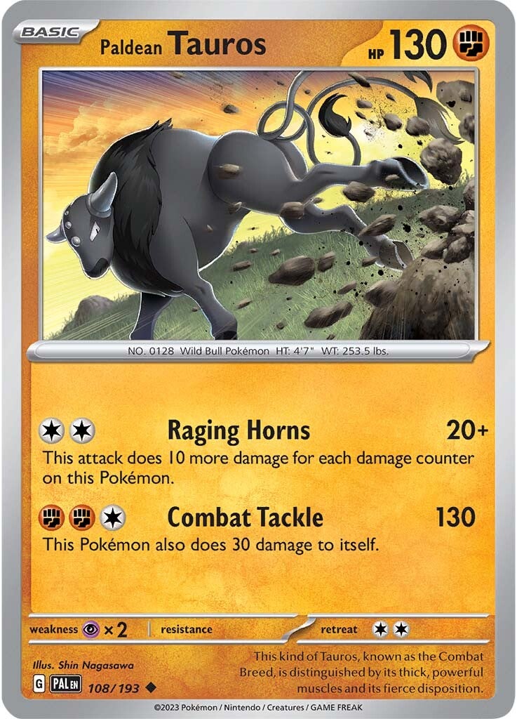 Paldean Tauros (108/193) [Scarlet & Violet: Paldea Evolved] | The Gaming-Verse