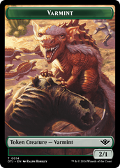 Treasure // Varmint Double-Sided Token [Outlaws of Thunder Junction Tokens] | The Gaming-Verse