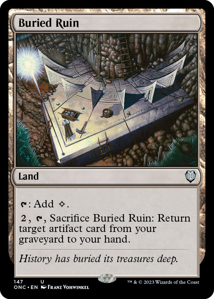 Buried Ruin [Phyrexia: All Will Be One Commander] | The Gaming-Verse