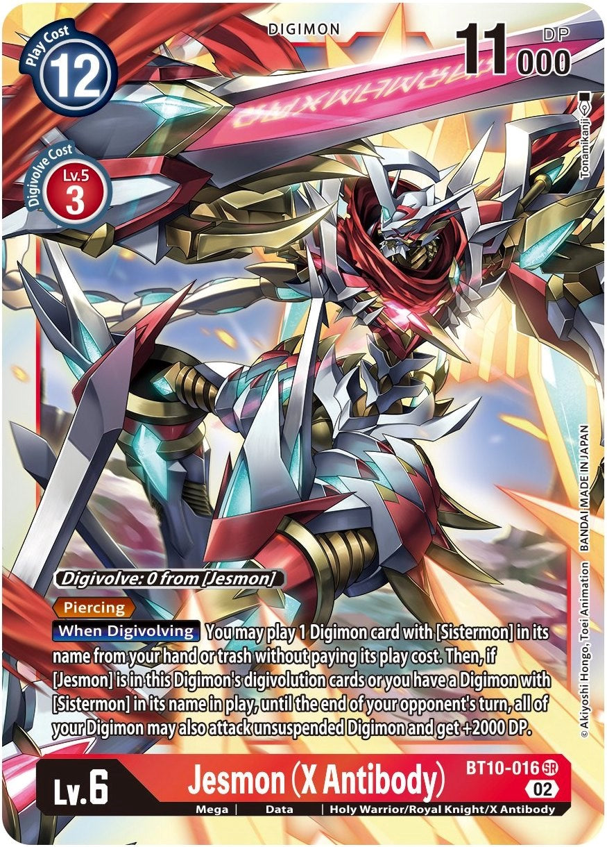 Jesmon (X Antibody) [BT10-016] [Xros Encounter] | The Gaming-Verse