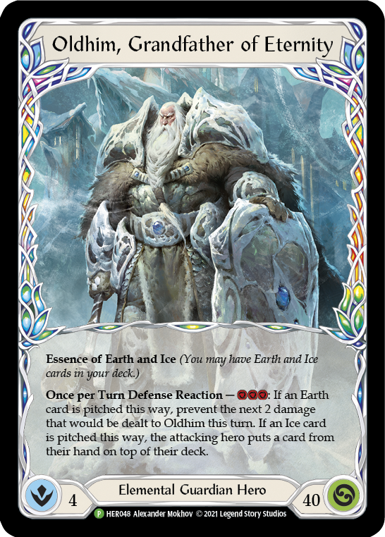 Oldhim, Grandfather of Eternity [HER048] (Promo)  Rainbow Foil | The Gaming-Verse