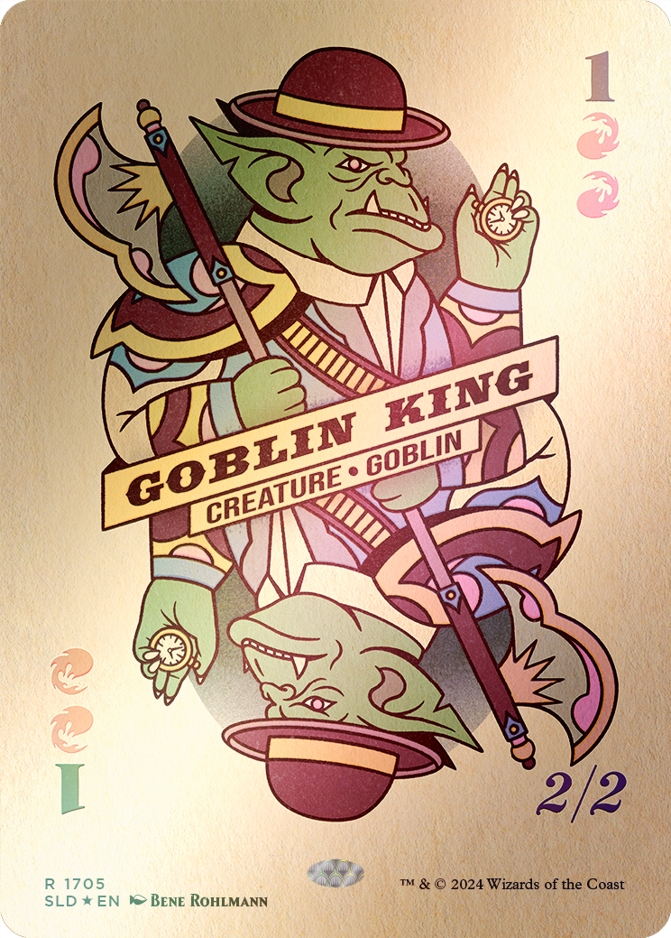 Goblin King (1705) (Rainbow Foil) [Secret Lair Drop Series] | The Gaming-Verse