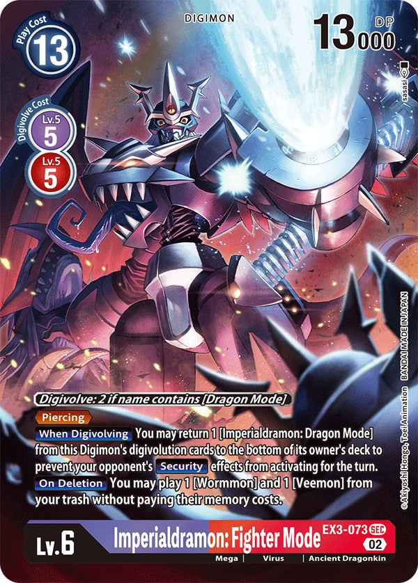 Imperialdramon: Fighter Mode [EX3-073] (Alternate Art) [Draconic Roar] | The Gaming-Verse